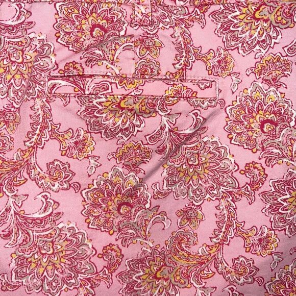 Lands’ End Women’s Plus size 18W 18 W floral paisley pink shorts - Picture 8 of 12